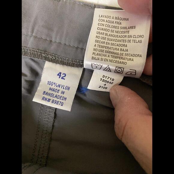 Bimini Bay Outfitters Men’s Performance Gear Gray Nylon Shorts Fishing Sz 42 - Picture 9 of 12